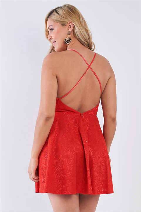 Vestido PV197 corto con espalda descubierta