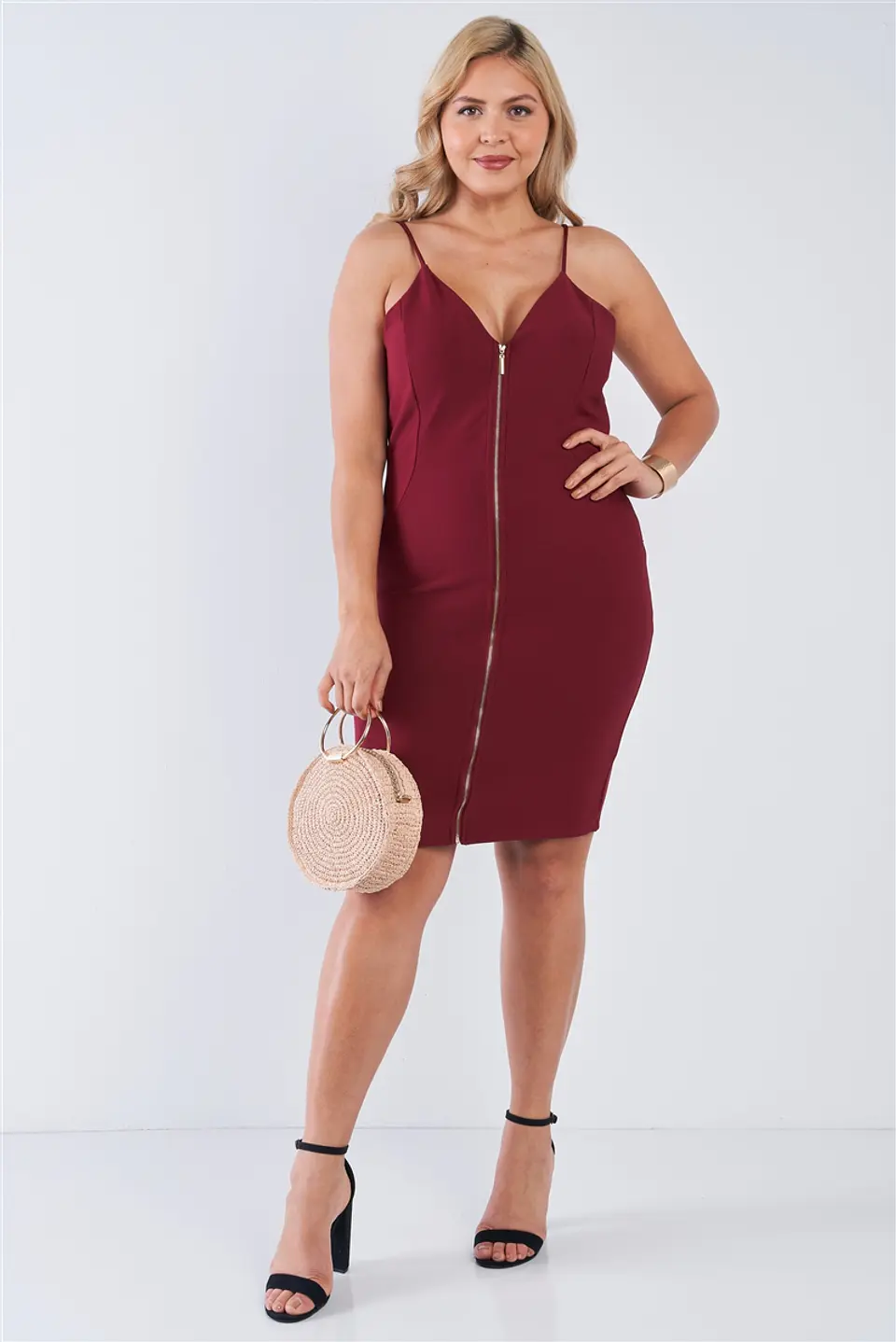 Vestido PV200 ajustado con cierre frontal 2