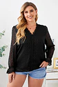 Blusa con mangas larga en transparencia BL067 - Miniatura 8