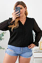 Blusa con mangas larga en transparencia BL067 - Miniatura 10