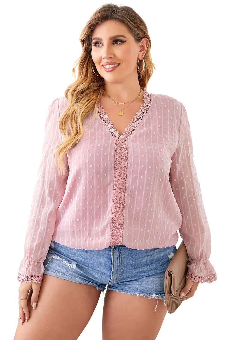 Blusa con mangas larga en transparencia BL068 2