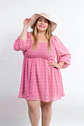 Vestido PV179 con mangas 3/4 semitransparente - Miniatura 4