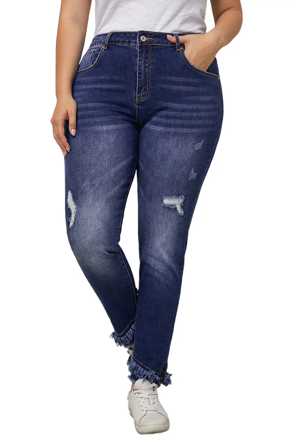 Jeans JE007 flequillos en bota 5