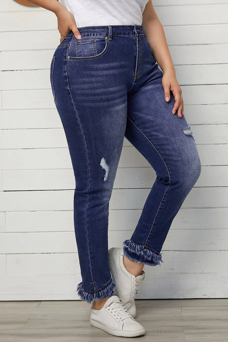 Jeans JE007 flequillos en bota 21