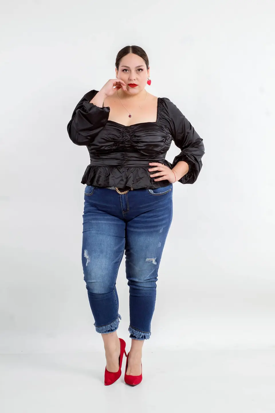 Crop Top PN041 con mangas largas 4
