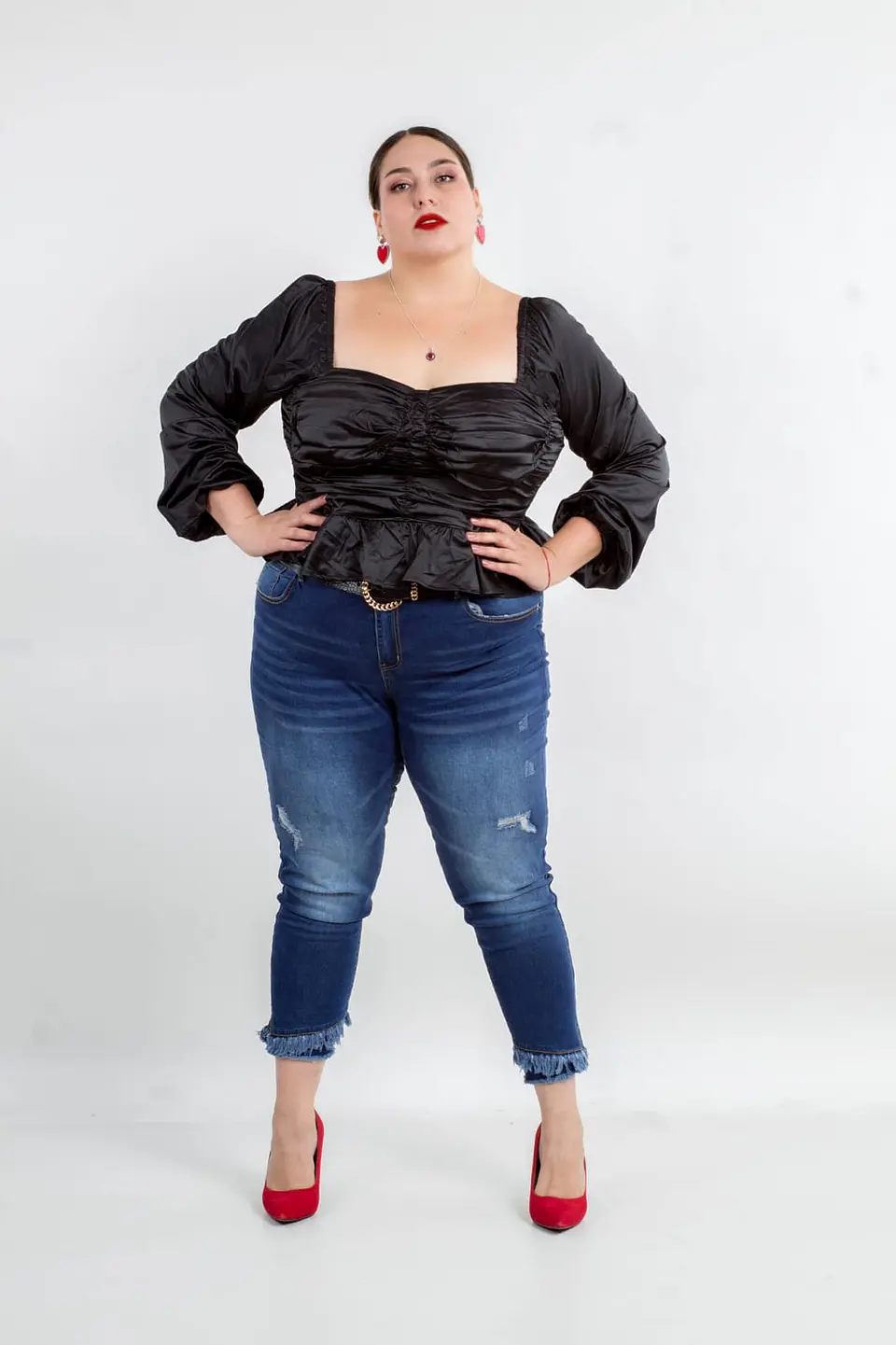 Crop Top PN041 con mangas largas 7