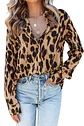 Blusa satinada animal print BL083 - Miniatura 4