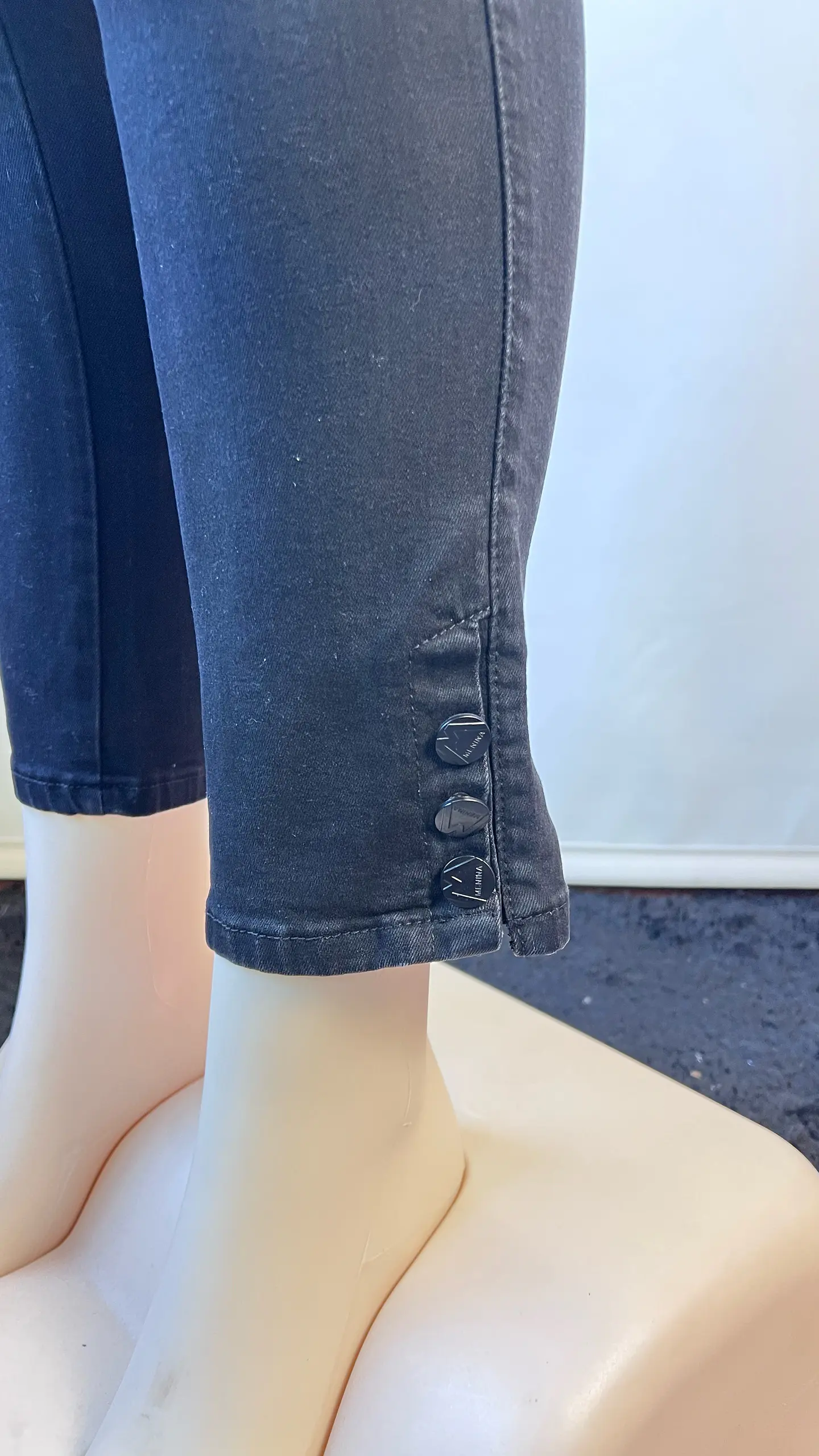 Jeans Negro JE028 brillos 3