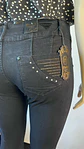 Jeans Negro JE028 brillos - Miniatura 7