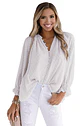 Blusa lunares blanca PL163 - Miniatura 1