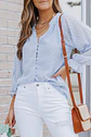 Blusa lunares celeste PL164 - Miniatura 2