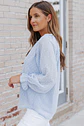 Blusa lunares celeste PL164 - Miniatura 4