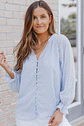 Blusa lunares celeste PL164 - Miniatura 6