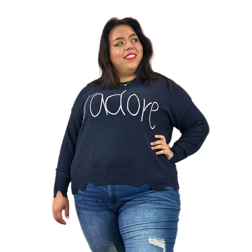 sweater tejido mangas caidas SW036 2