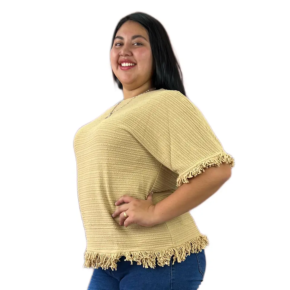 Polera flequillos PL083 3