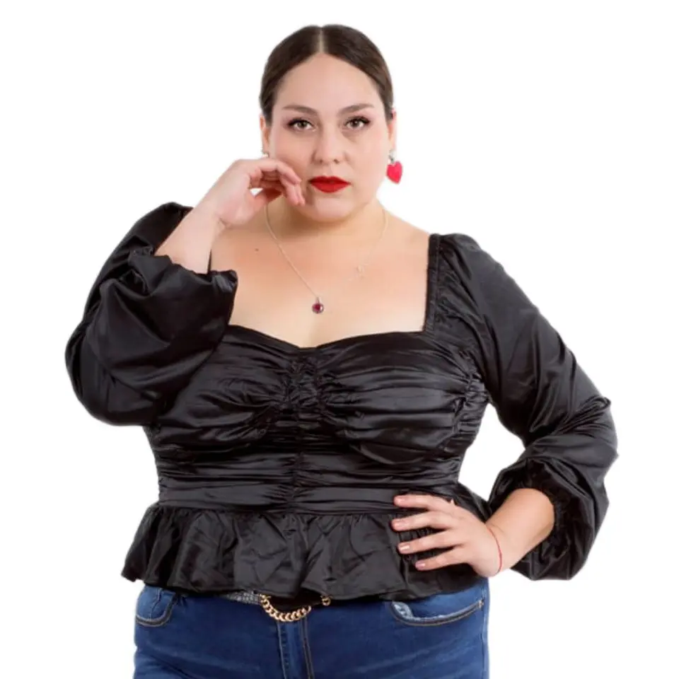 Crop Top PN041 con mangas largas 1
