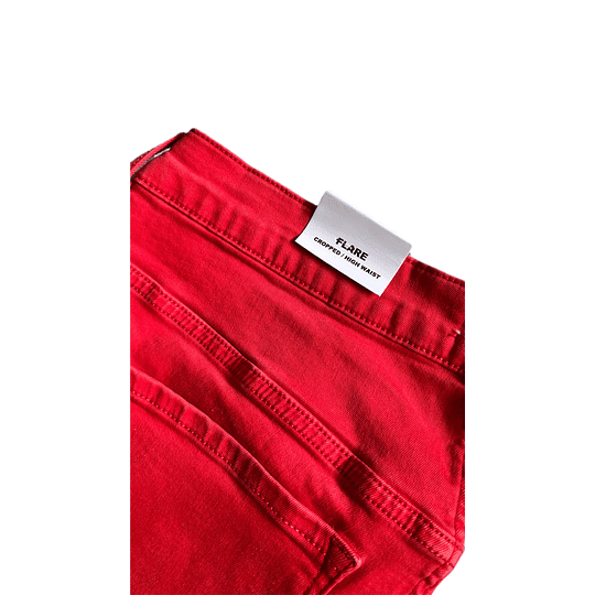 Jeans JE034 Rojo crop