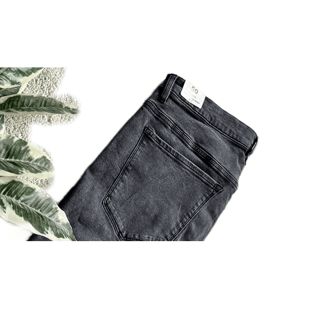 Jeans JE033 Negro desgastado crop 5