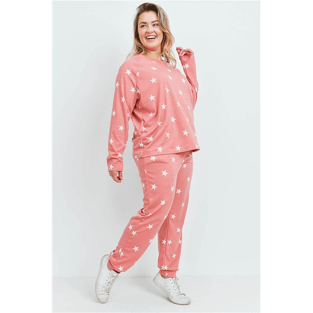 Pijama Rosa J005 7