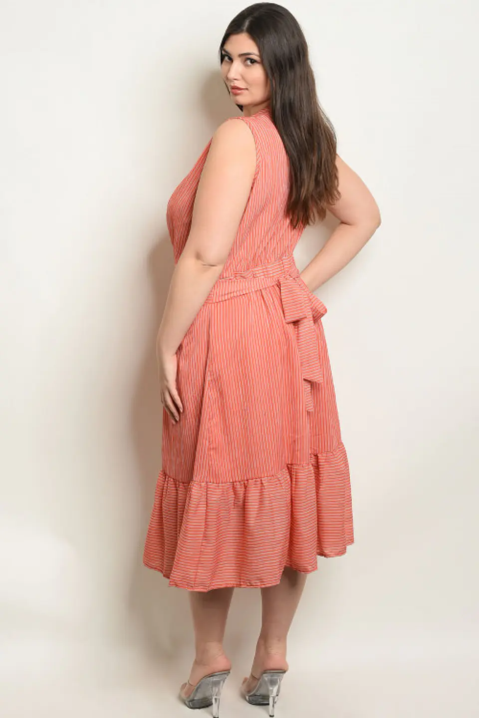 Vestido PV115 largo con sensual escote hasta la cintura 4