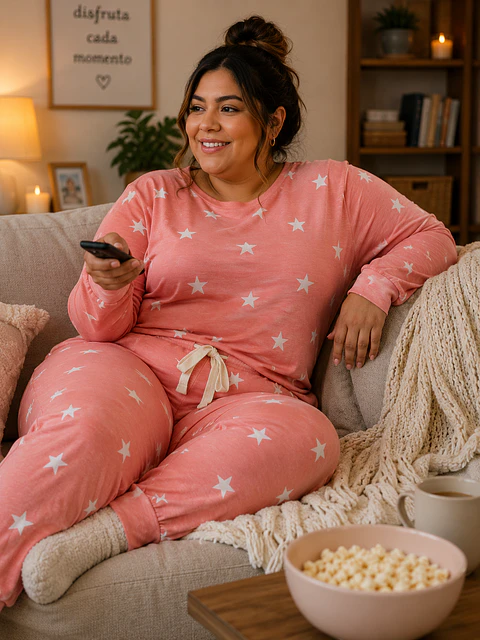 Pijama Rosa J005
