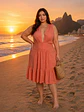 Vestido PV115 largo con sensual escote hasta la cintura - Miniatura 2