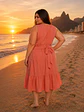 Vestido PV115 largo con sensual escote hasta la cintura - Miniatura 4