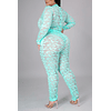 Stretch Lace Two-piece Set Long Sleeves