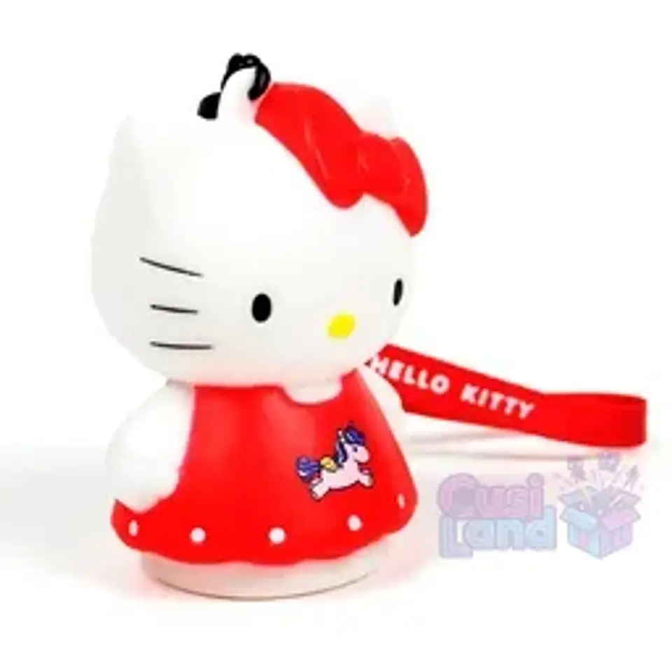 LUZ PORTATIL DE HELLO KITTY UNICORNIO CON LUZ Y CORREA DE MANO 2