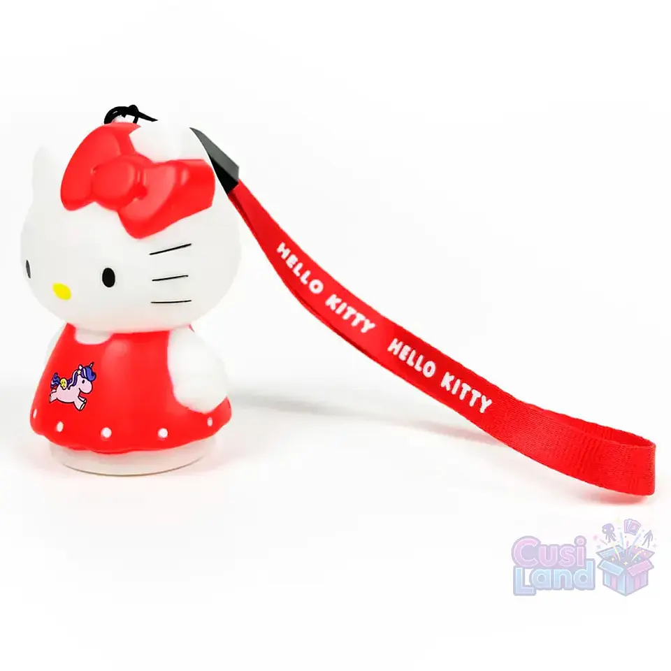 LUZ PORTATIL DE HELLO KITTY UNICORNIO CON LUZ Y CORREA DE MANO 3
