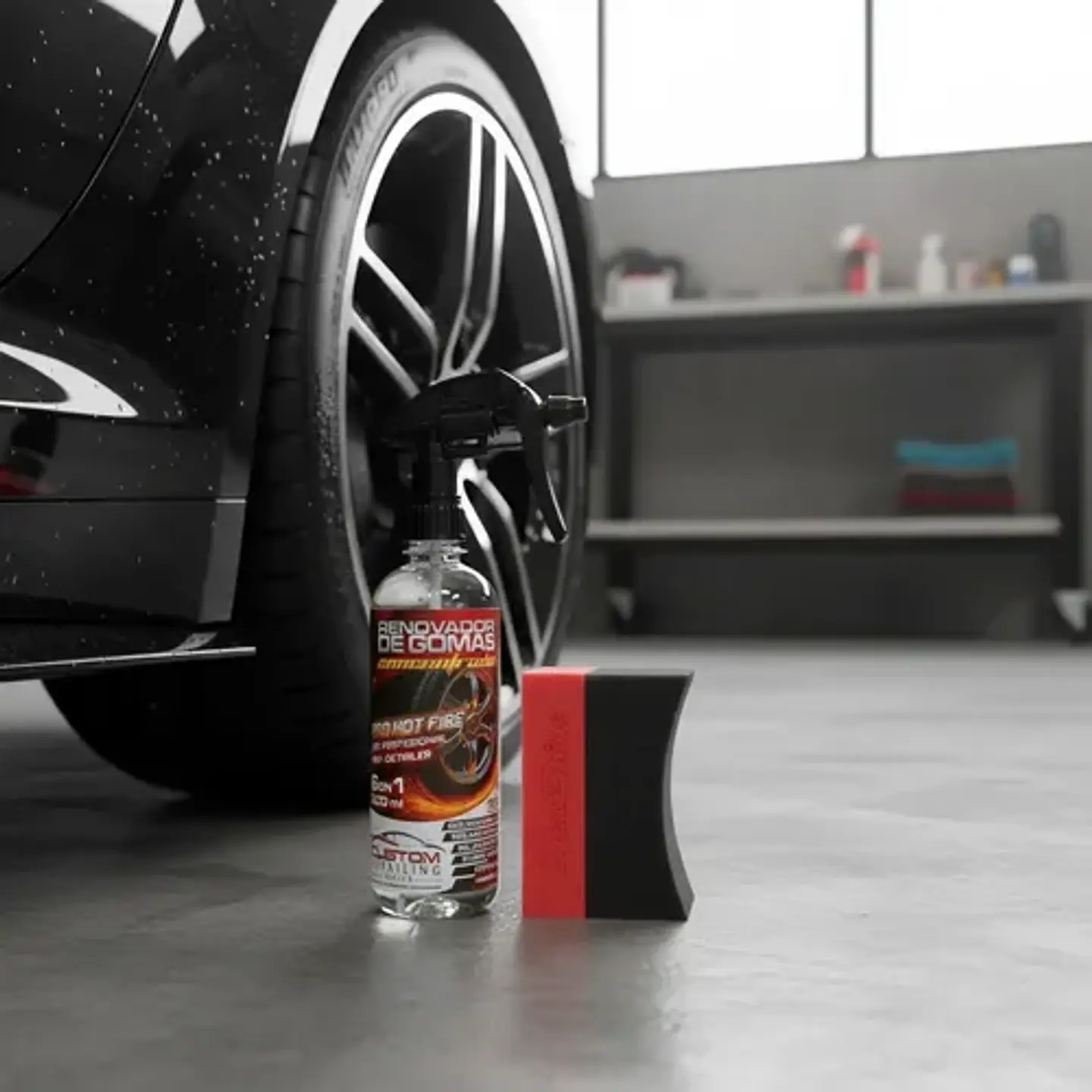 Renovador de Gomas Concentrado de 500 ml. + Aplicador 7