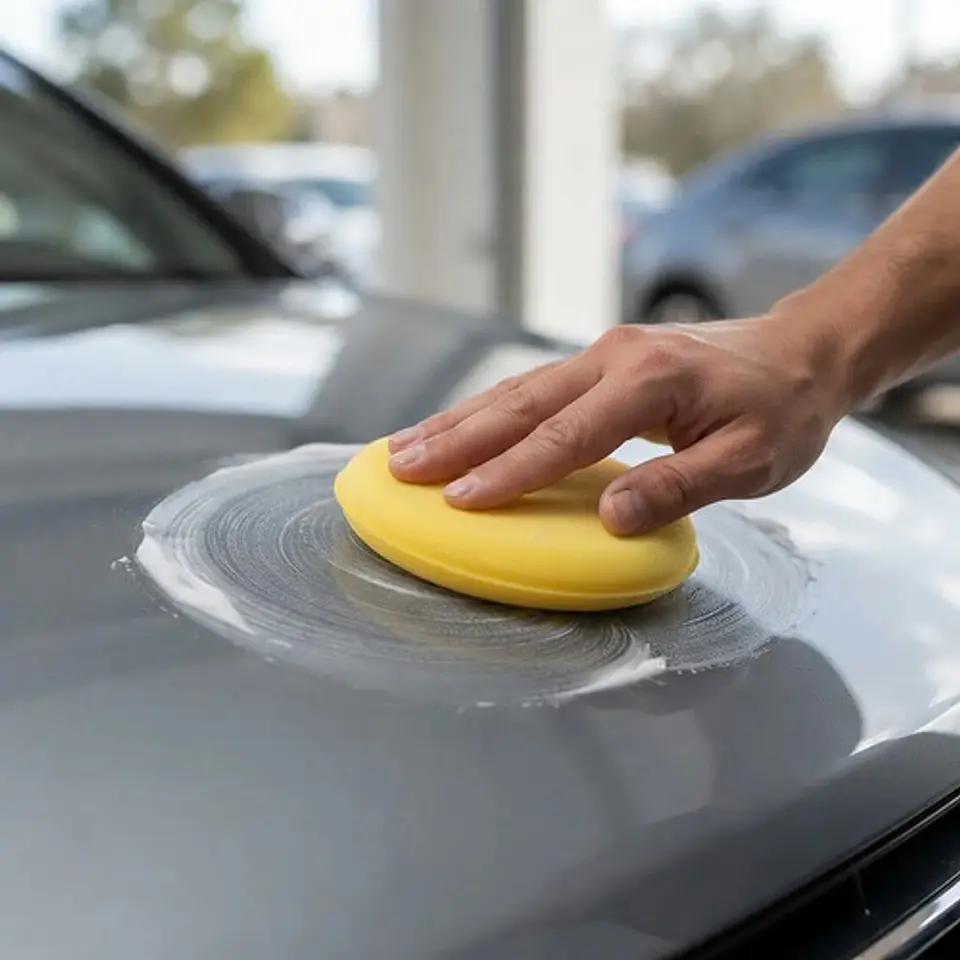 Kit 5 Esponjas Aplicadoras De Cera Espuma Auto Detailing 5