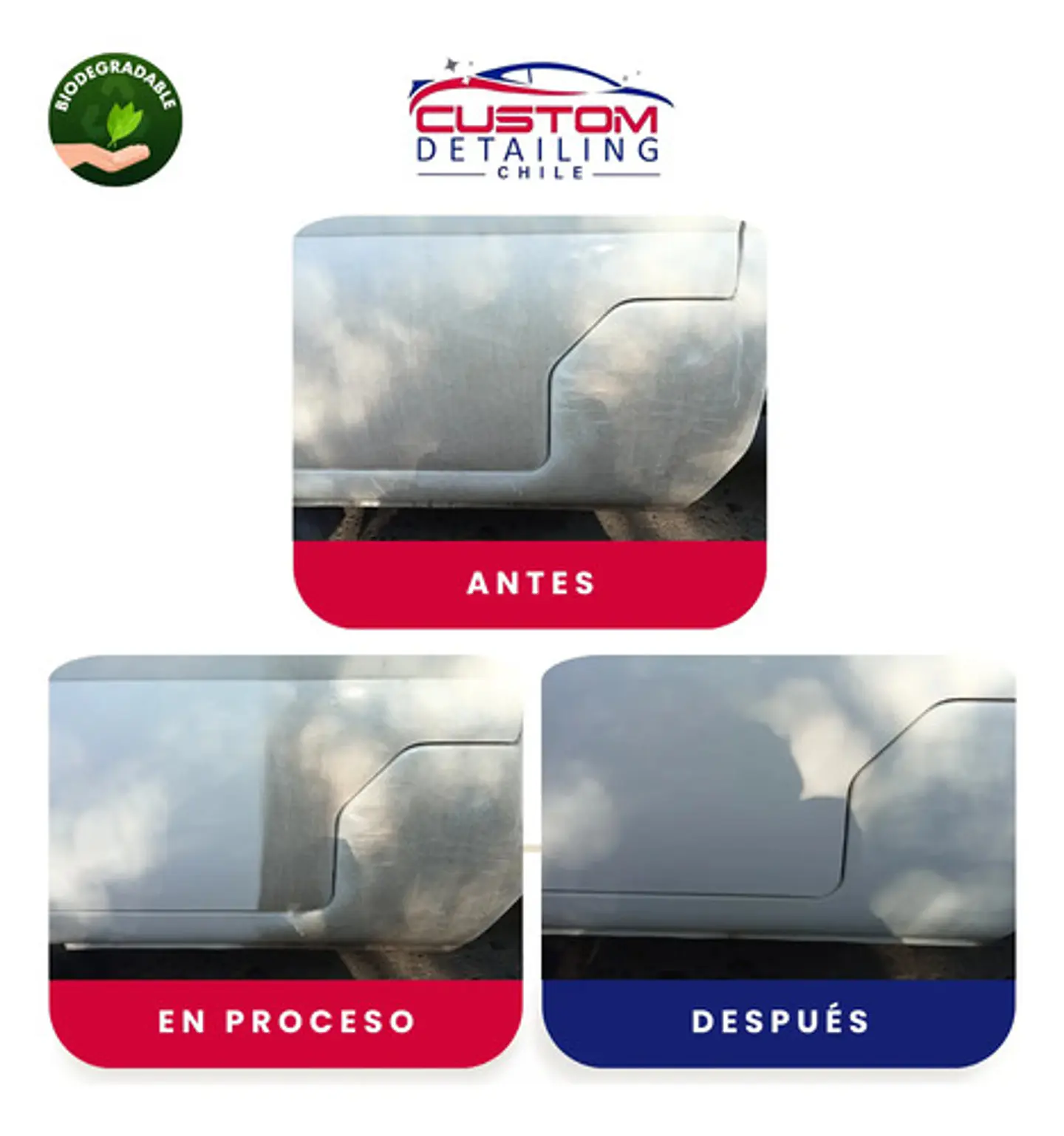 Kit Lavado en Seco de 500 ml. + 1 Paño & Guante Microfibra 4