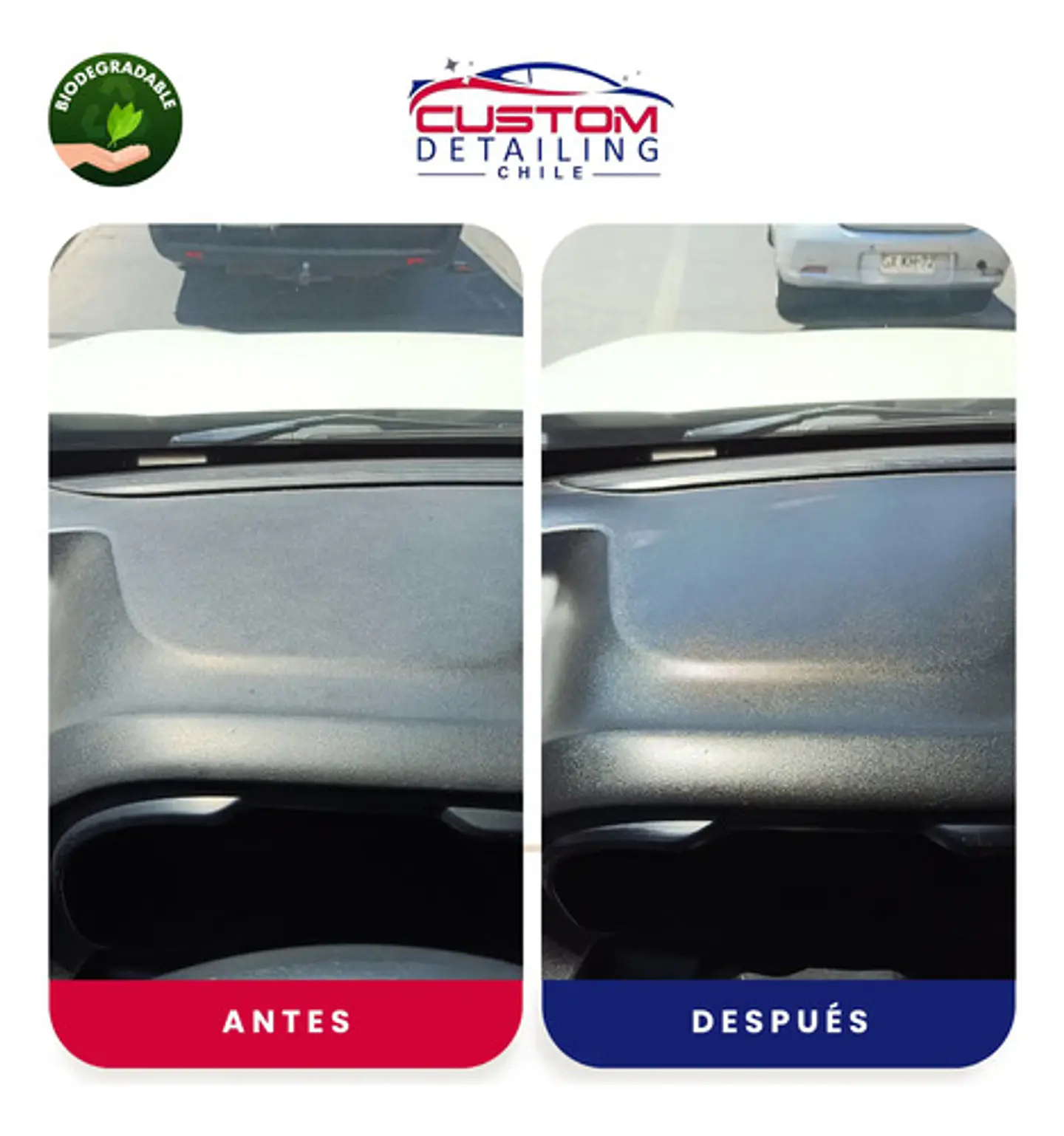 Hidratador/Restaurador/Renovador de Plásticos Negros 500 ml. 6