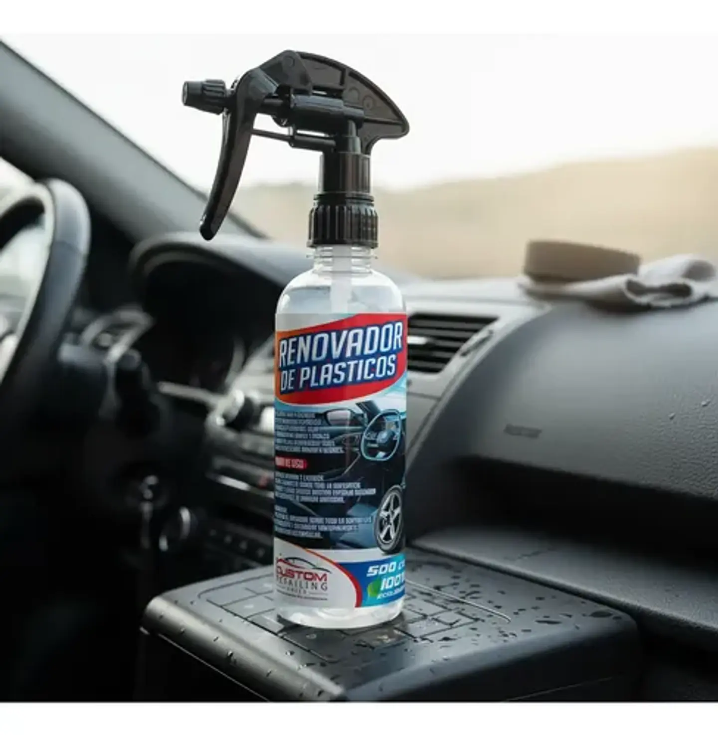 Hidratador/Restaurador/Renovador de Plásticos Negros 500 ml. 8