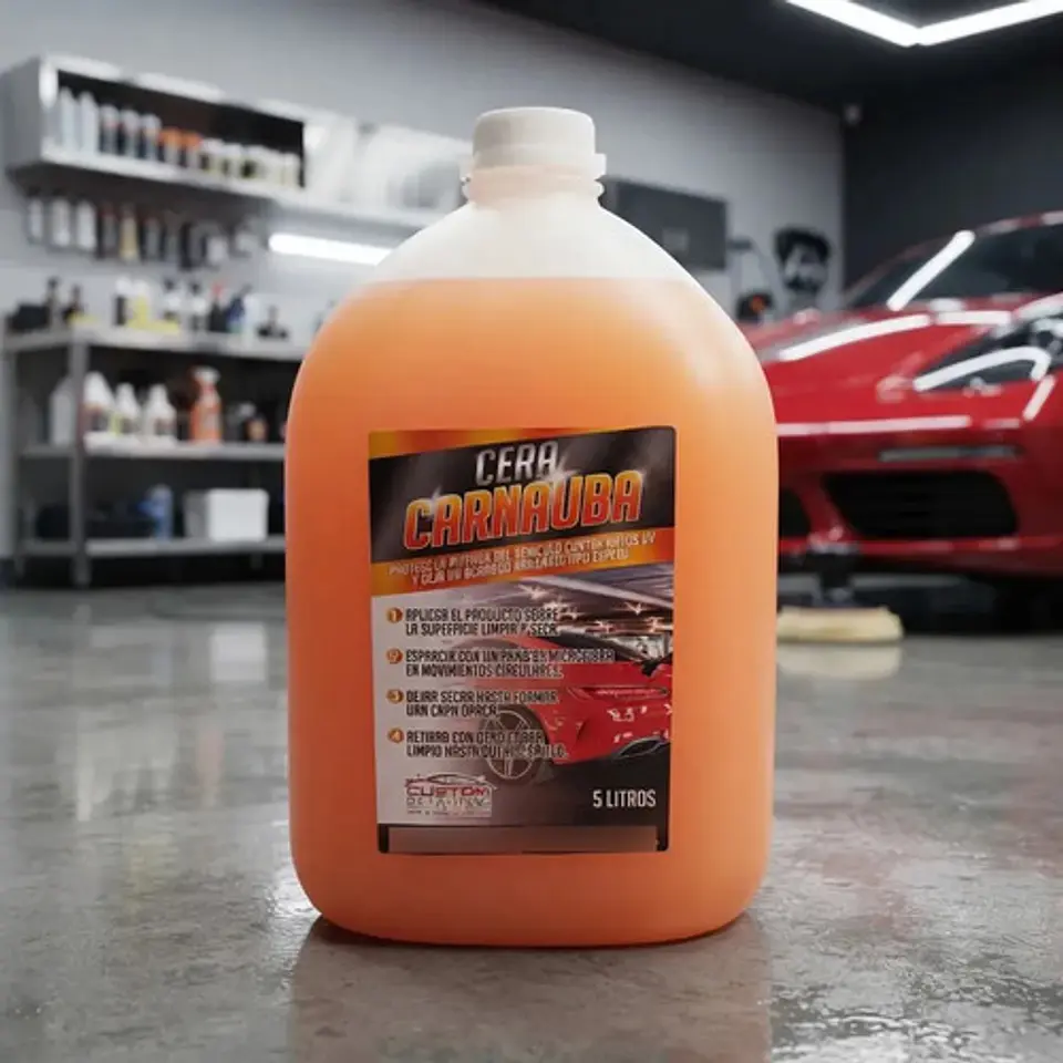 Cera Carnauba Liquida Auto Protección UV de 5 Litros. 2