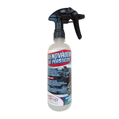 Hidratador/Restaurador/Renovador de Plásticos Negros 500 ml.