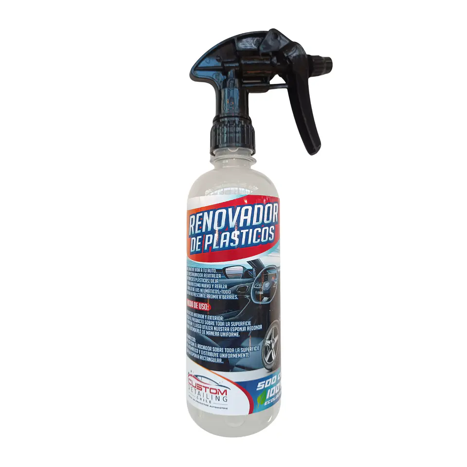 Hidratador/Restaurador/Renovador de Plásticos Negros 500 ml. 1