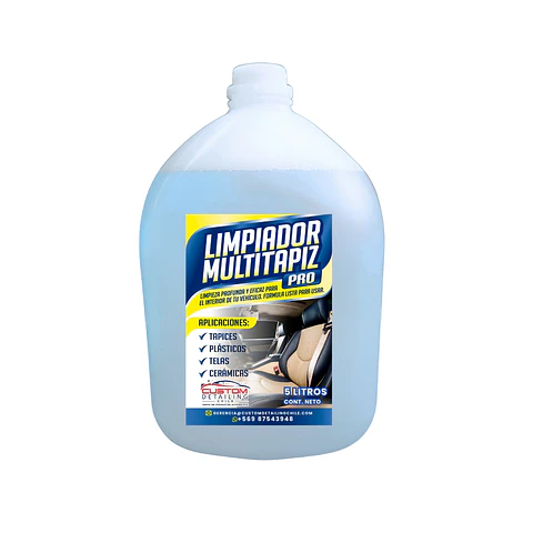 Shampoo Limpia Tapiz & Alfombras Bidón De 5 Litros.