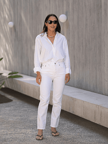 Nina Jeans Optic White