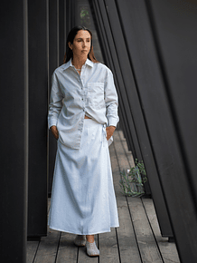 Camisa Cremona Rayas Beige