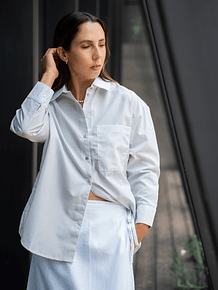 Camisa Cremona Rayas Beige