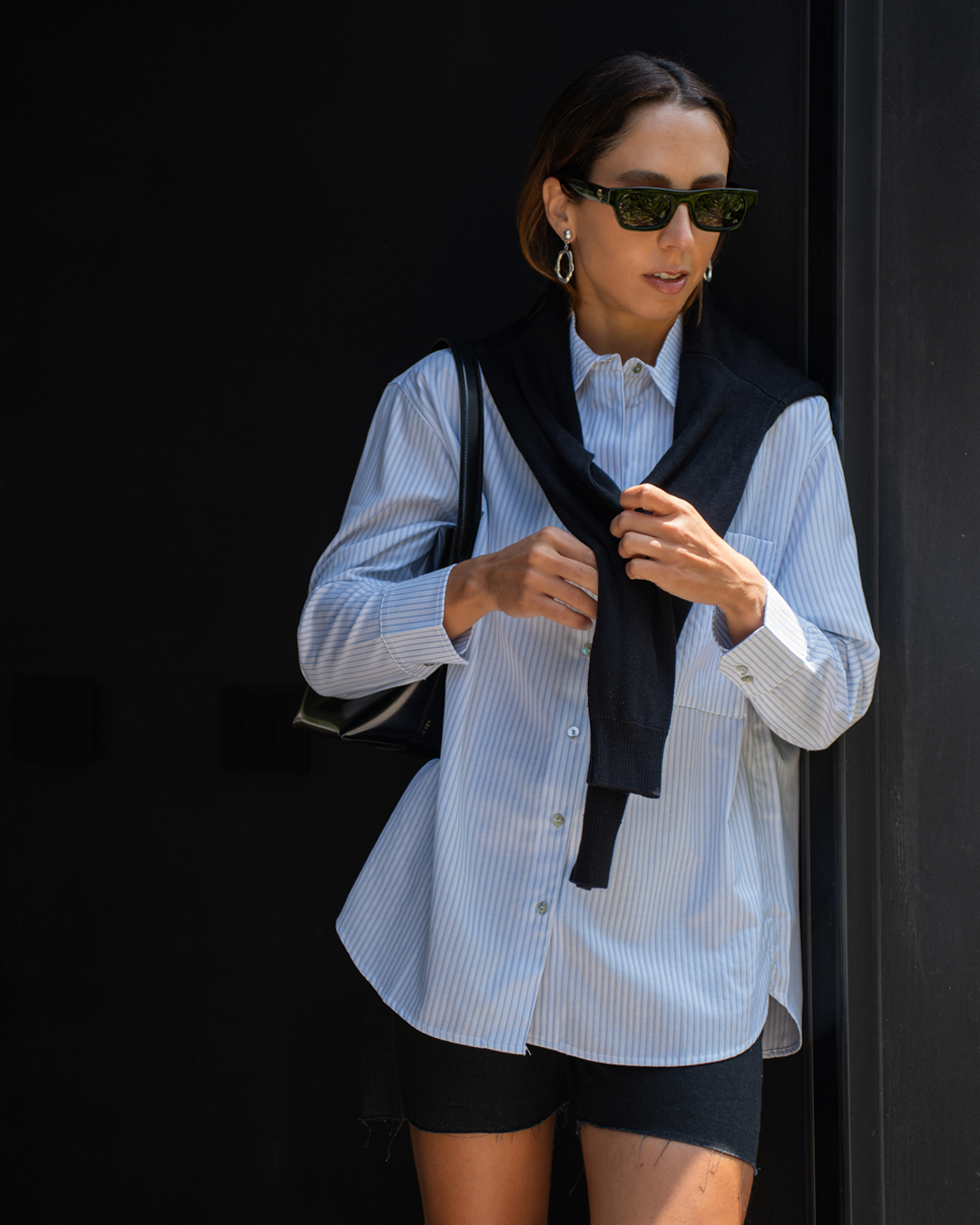 Camisa Cremona Brocado Celeste