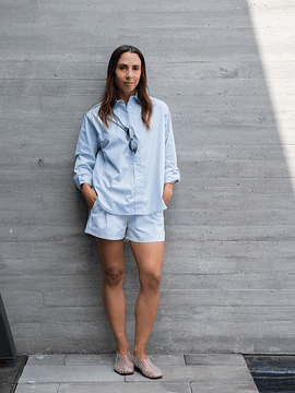 Camisa Siracusa Celeste