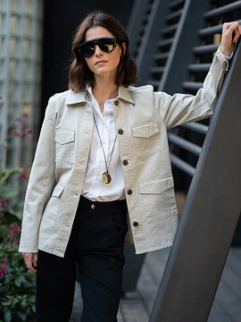 Chaqueta Aurelia Gabardina Beige