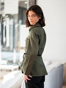 Chaqueta Aurelia Gabardina Verde