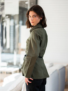 Chaqueta Aurelia Gabardina Verde