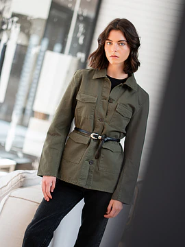 Chaqueta Aurelia Gabardina Verde