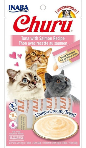 CHURU SOBRE GATO ATÚN/SALMÓN 56GR