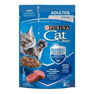 Pack 15 Cat Chow Adultos Carne 85 Gr- Comida Para Gato